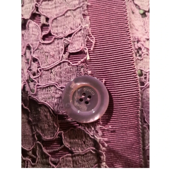 Gucci purple lace cardigan jacket - Picture 5 of 8
